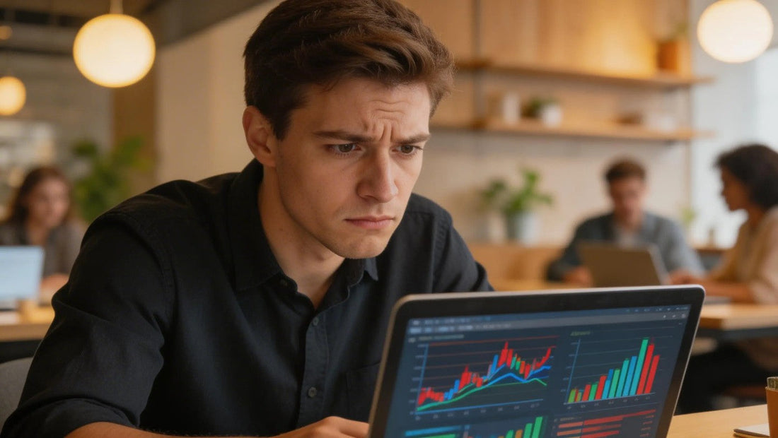 Founder de startup analisando métricas financeiras em tela — sinais de que precisa de um CFO fracionado